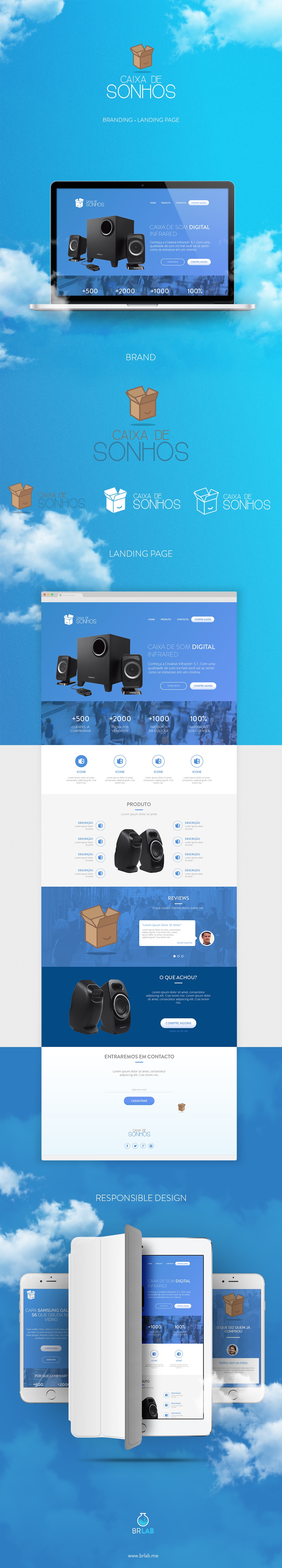 Caixa de Sonhos Landing Page